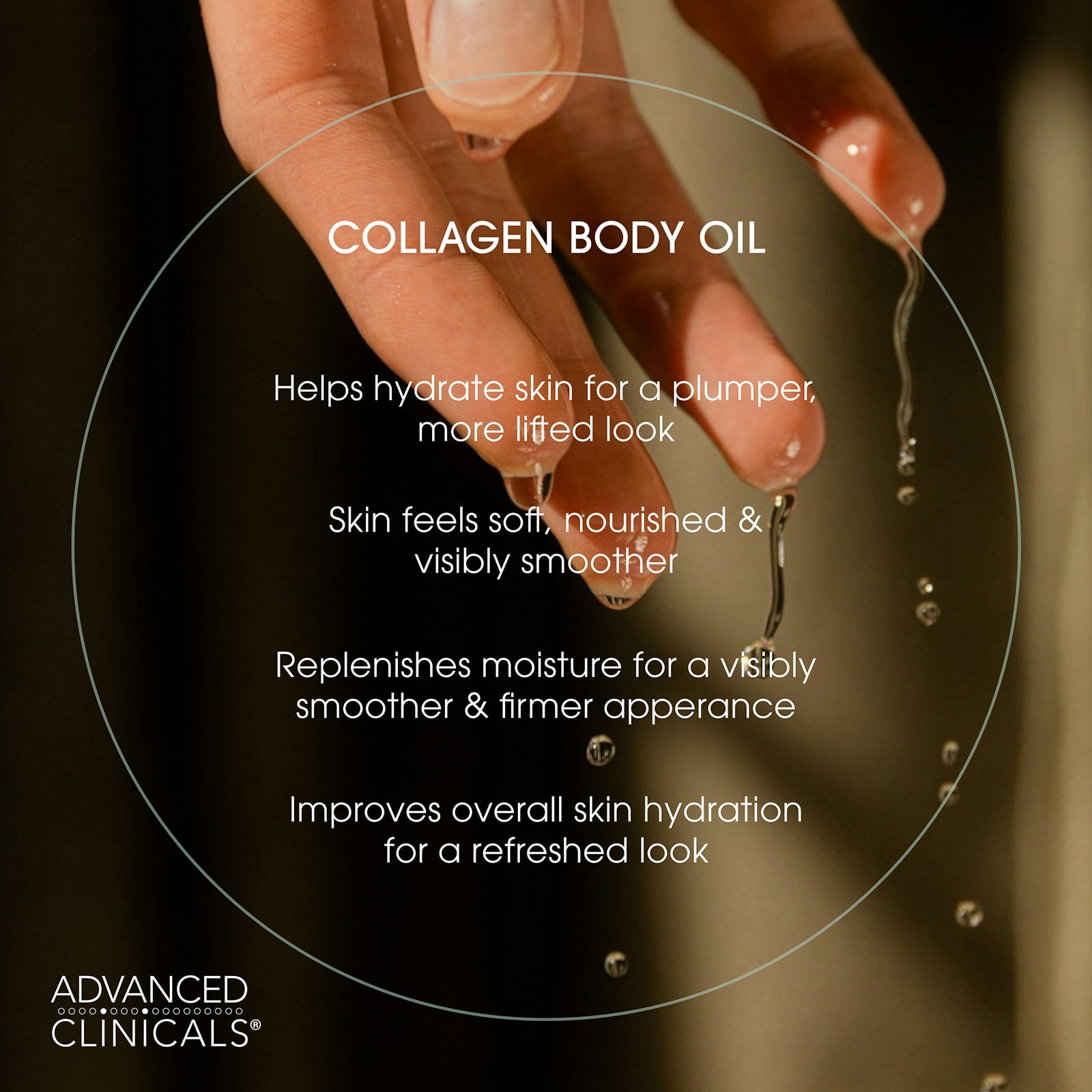 Advanced Clinicals Collagen Lifting Body Oil 355 ml (12 fl oz) - view 5